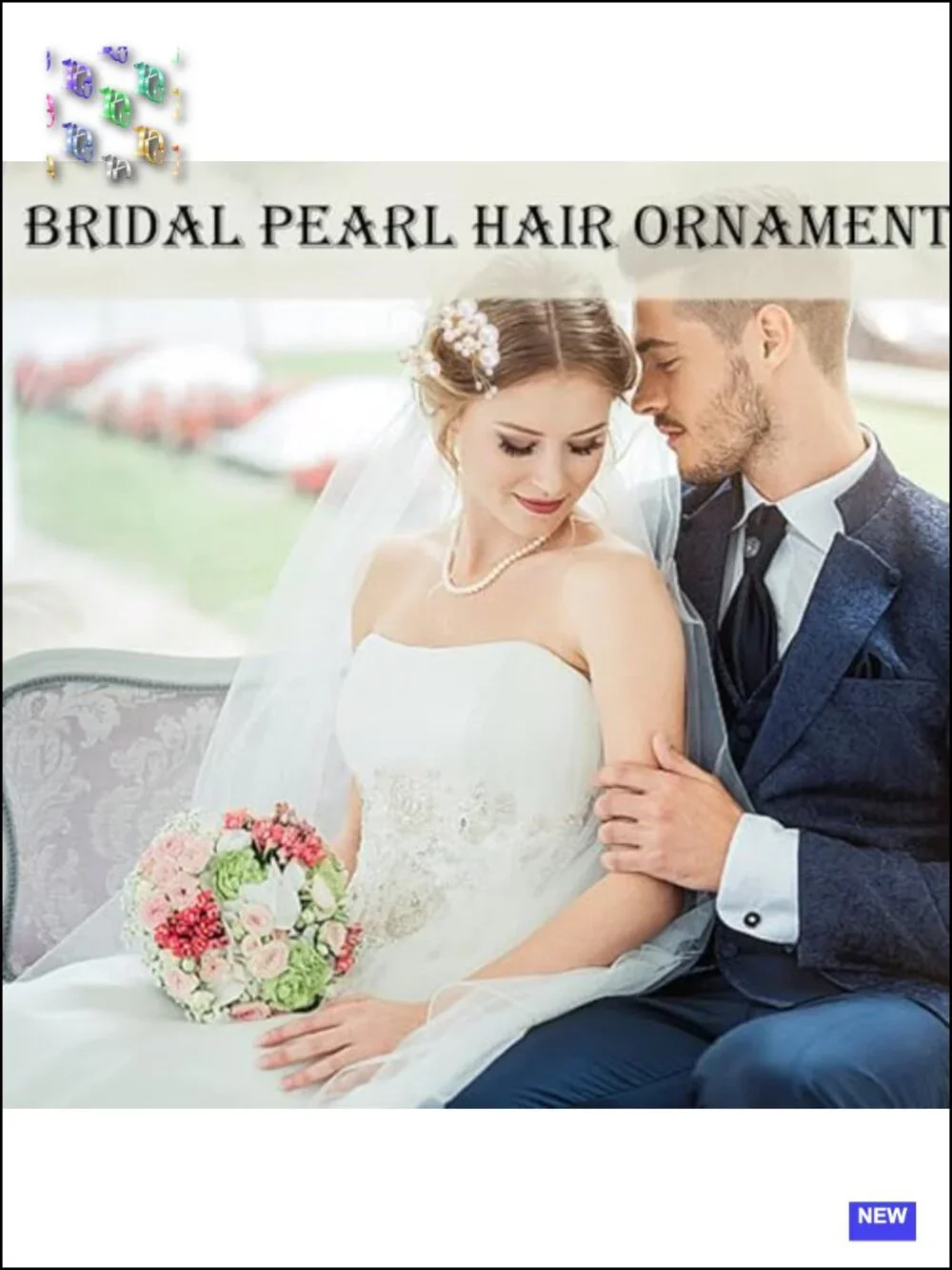10 Bridal Pearl Hair Pins Set - Wedding Hair Accessories Vintage Headpiece